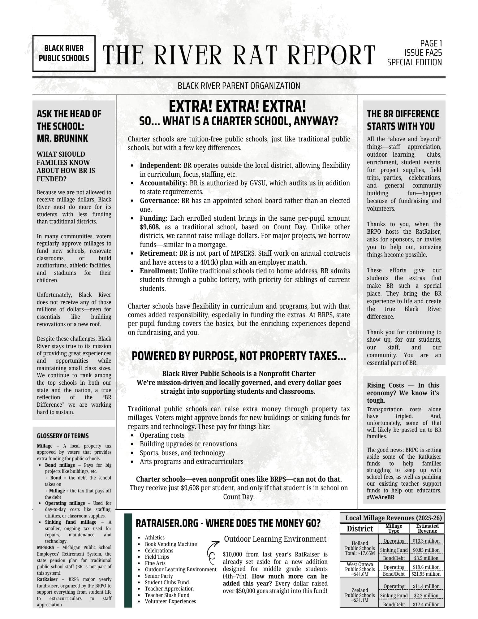 River Rat Report FA2025 & Dine & Donate Final